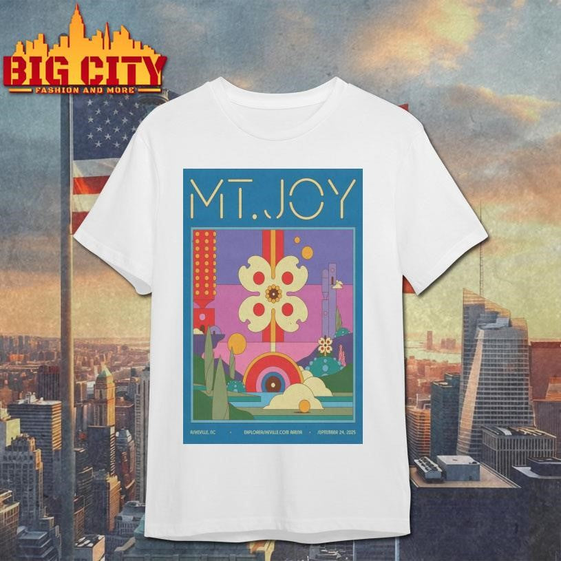 Mt. Joy Event ExploreAsheville.com Arena 24 Sept 2025 Poster Shirt