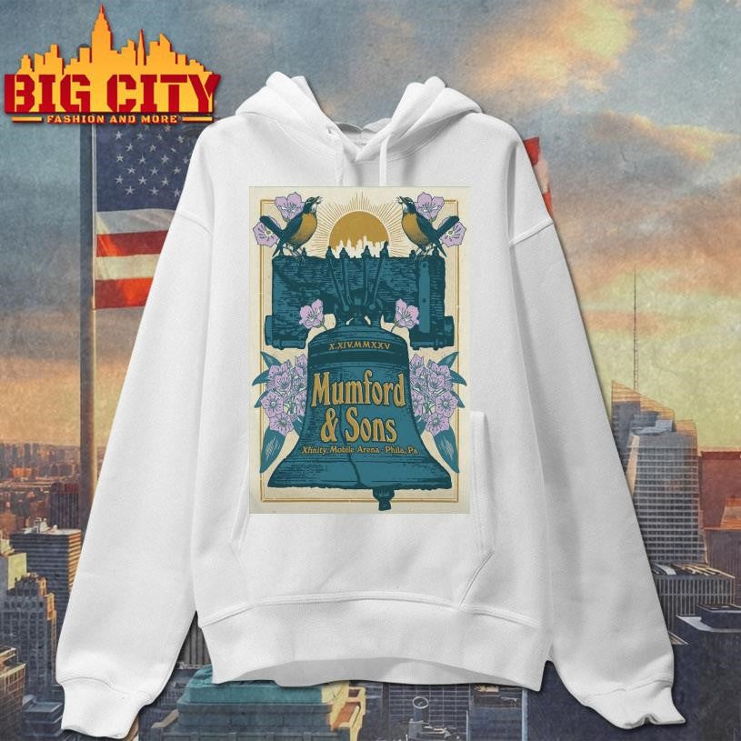Mumford And Sons 10.14.2025 Philadelphia PA Poster Shirt