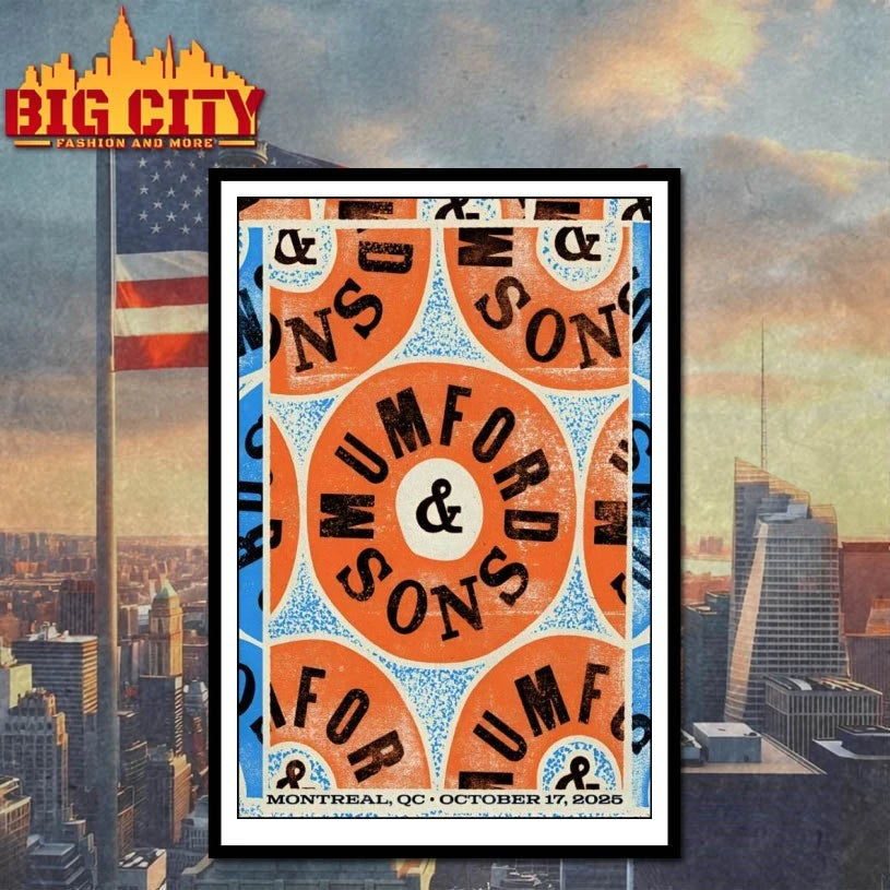 Mumford And Sons 10.17.2025 Centre Bell In Montreal QC Poster Shirt