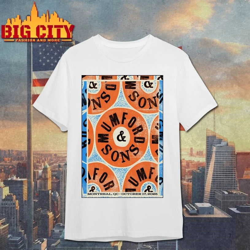 Mumford And Sons 10.17.2025 Centre Bell In Montreal QC Poster Shirt