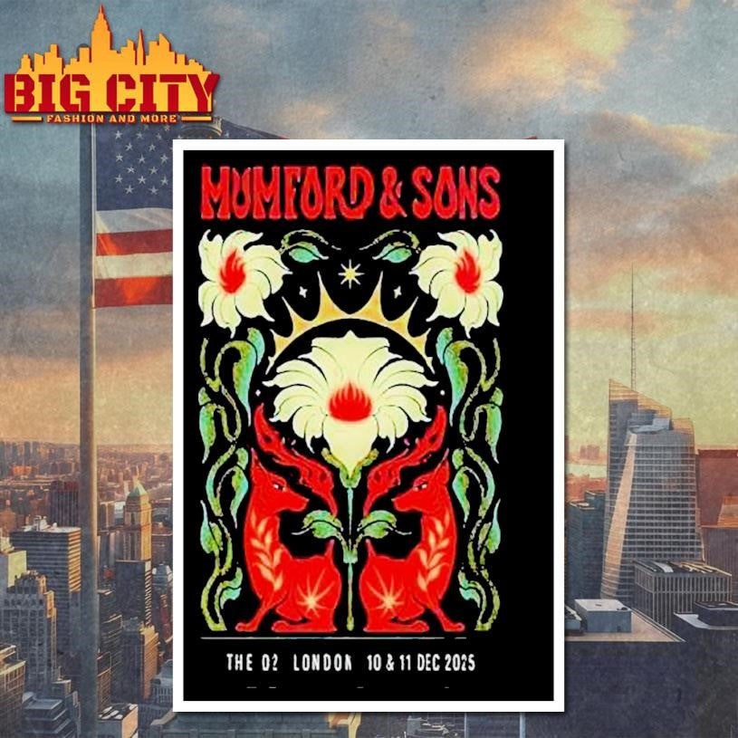 Mumford And Sons London Uk Event At The O2 On 10 And 11 December 2025 Shirt