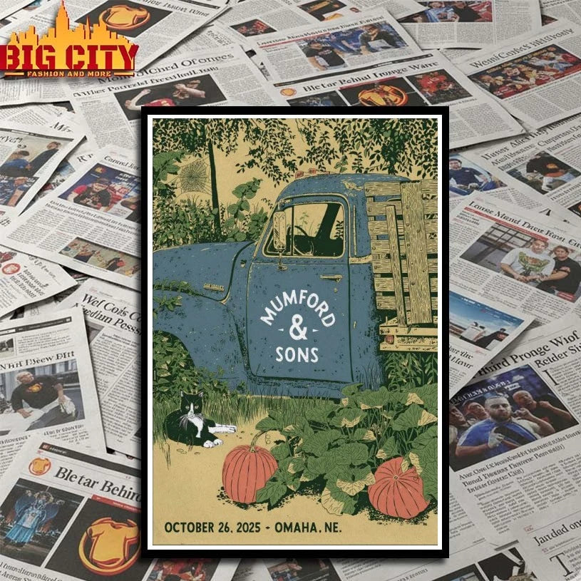 Mumford And Sons Omaha NE, October 26 2025 Poster shirt