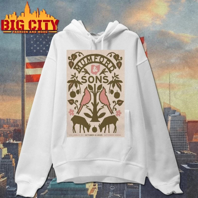 Mumford &amp; Sons October 12 2025 Nationwide Arena Poster Shirt