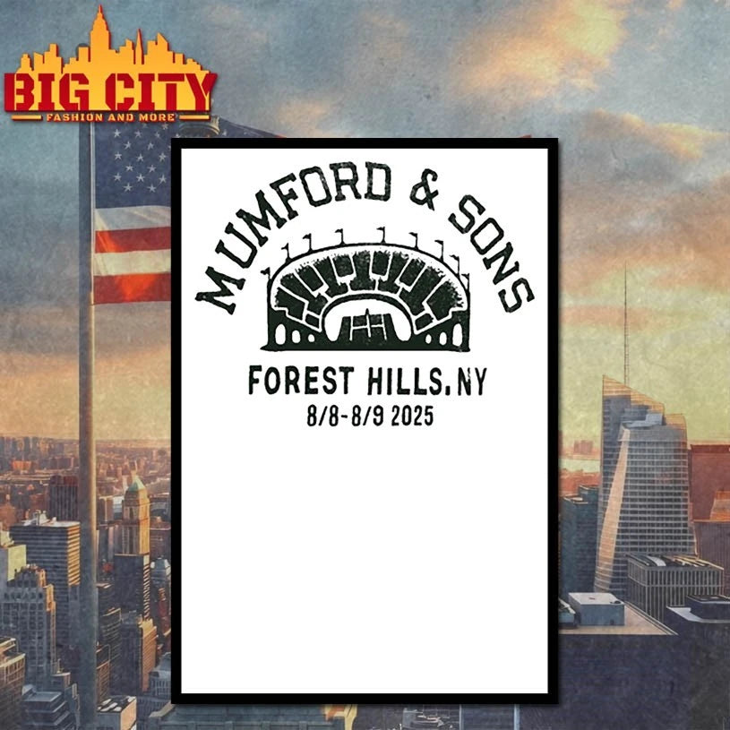 Mumford &amp; Sons Tour Forest Hills, New York August 8, 2025 shirt