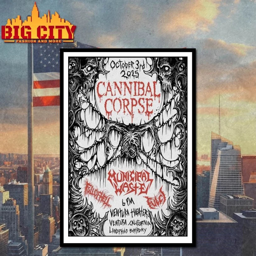 Municipal Waste California 2025 Poster Shirts