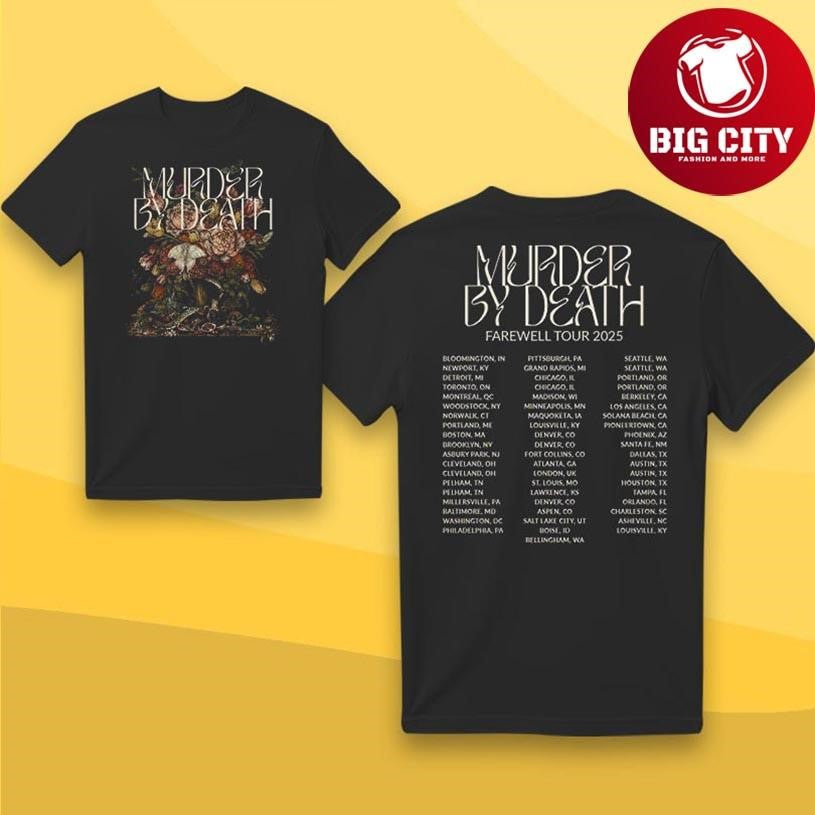 Murder By Death Farewell Tour 2025 Two Sided Shirt