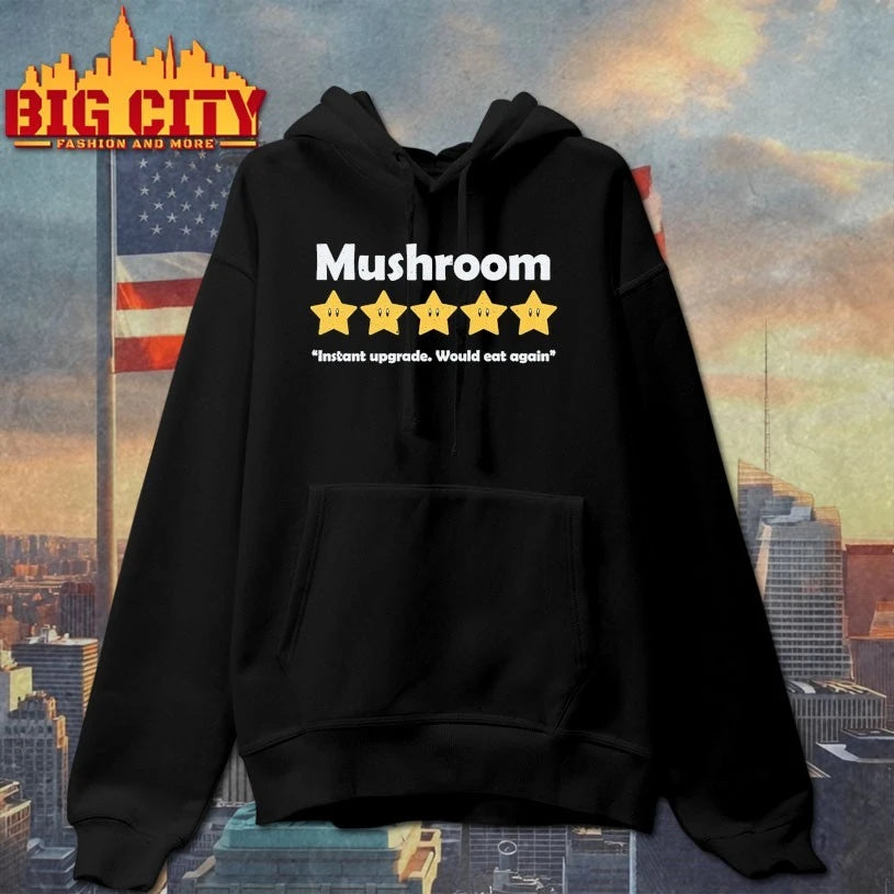 Mushroom Review instant upgrade would eat again shirt
