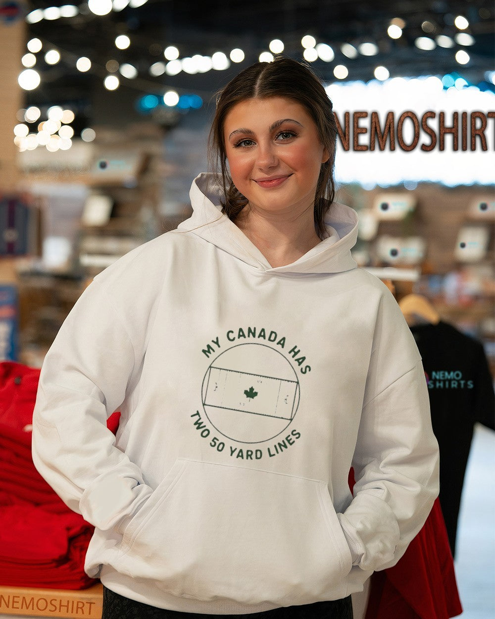 My Canada has two 50 yard lines shirt