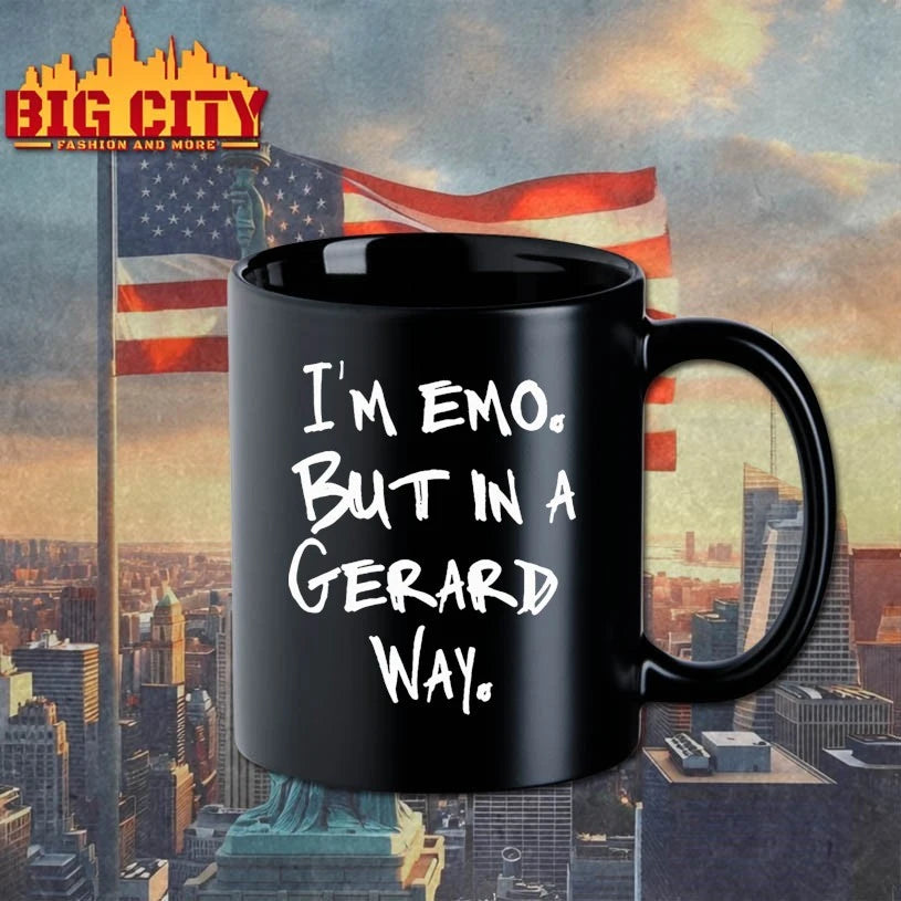 My Chemical Romance I’m Emo But In A Gerard Way shirt