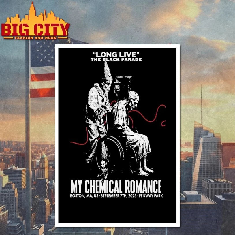 My Chemical Romance Poster Limited Boston, MA Sept 07 2025 Shirt