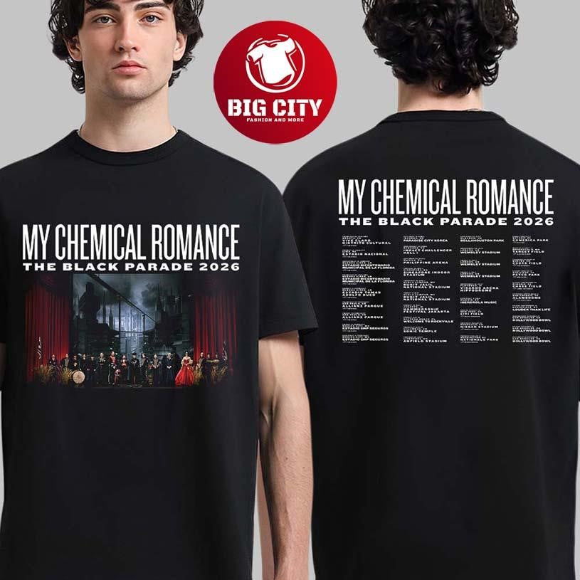My Chemical Romance The Black Parade 2026 World Tour Two Sided Shirt