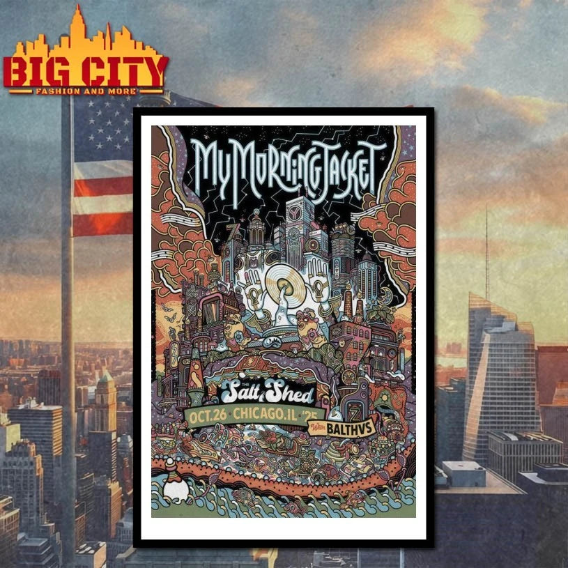 My Morning Jacket The Salt Shed In Chicago IL Oct 26 2025 Poster shirt