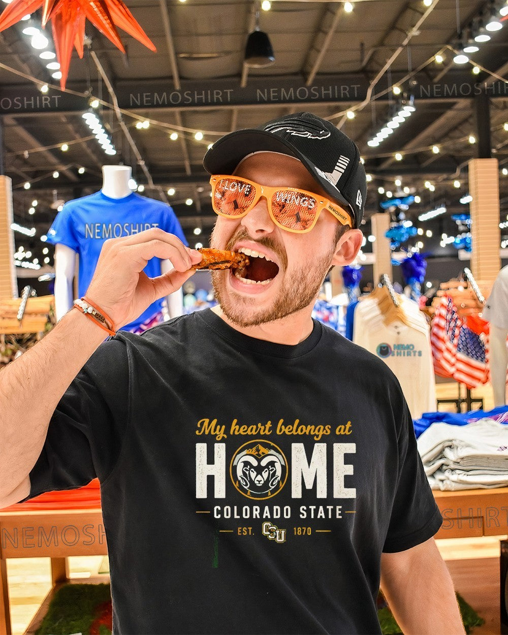 My heart belongs at home Colorado State Rams est 1870 shirt