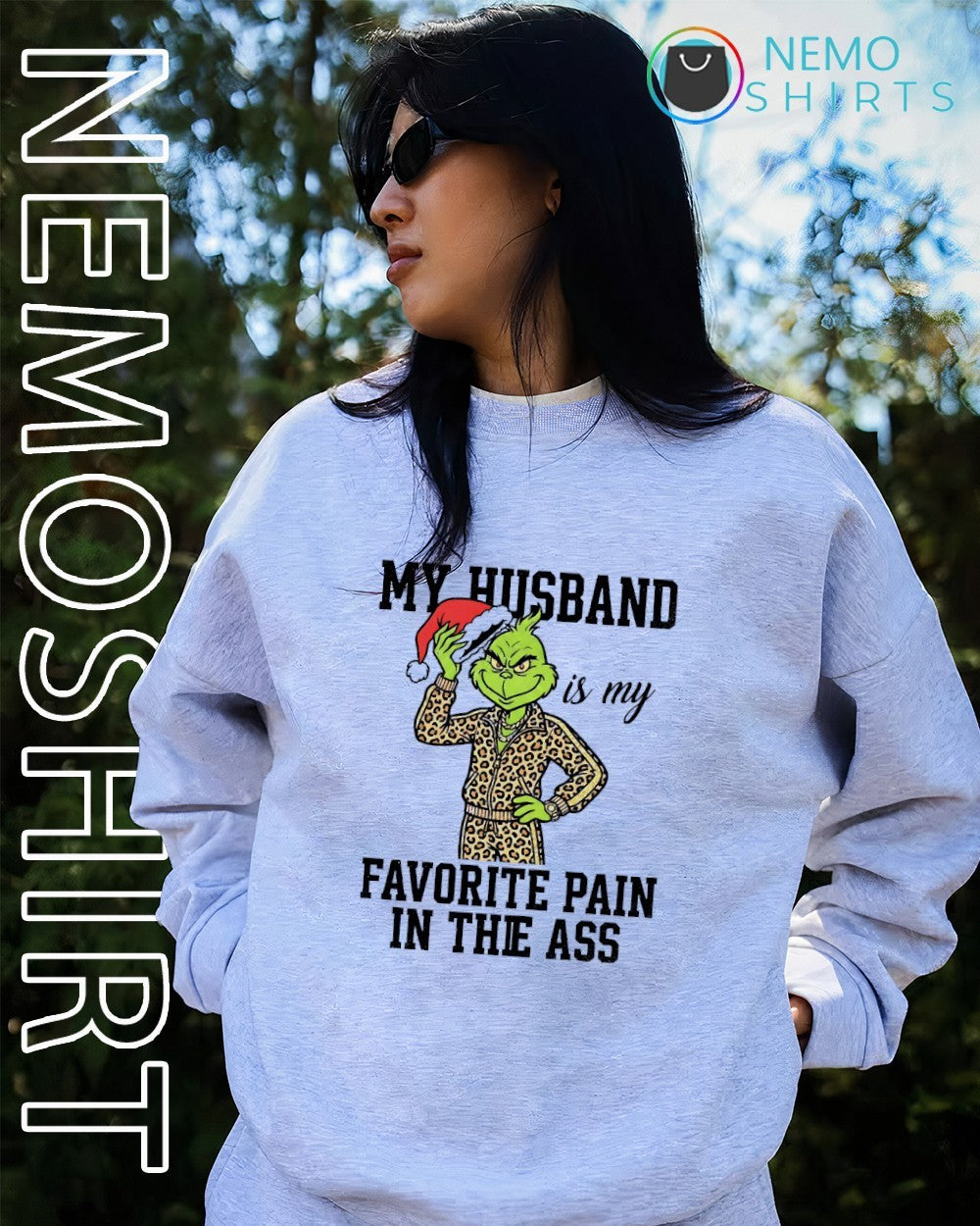 My husband is my favorite pain in the ass Grinch shirt