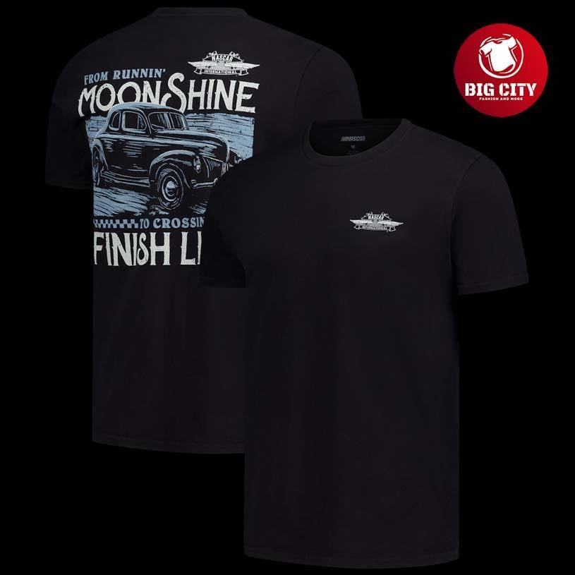 NASCAR Checkered Flag Sports Moonshine Finish Line Two Sided Shirt