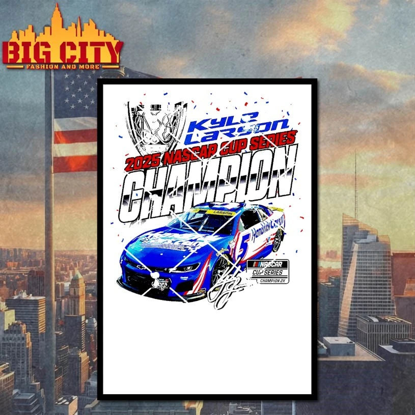 NASCAR Kyle Larson 2025 Series Champion signature shirt