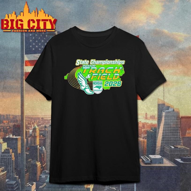 NCHSAA Indoor Track and Field States Championships 2026 logo Shirt