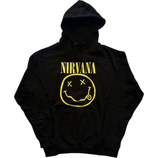 NIRVANA Attractive Hoodie, Yellow Happy Face Style001