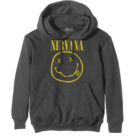 NIRVANA Attractive Hoodie, Yellow Happy Face Style002