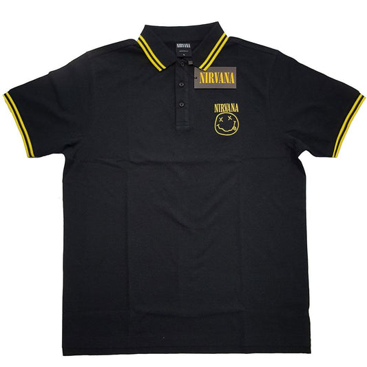 Nirvana Polo Shirt: Happy Face
