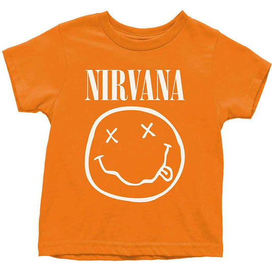 NIRVANA Attractive Kids T-shirt, White Happy Face Style001