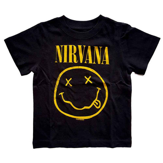 NIRVANA Attractive Kids T-shirt, Yellow Happy Face Style003