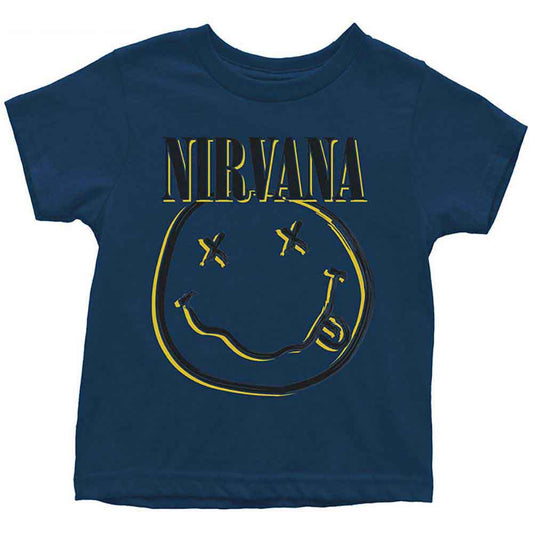 NIRVANA Attractive Kids T-shirt, Inverse Happy Face Style001