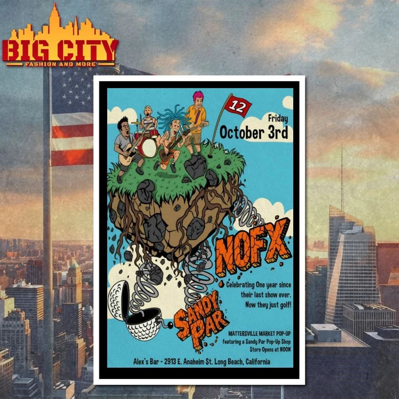 NOFX Long Beach CA Oct 3 2025 Poster shirt