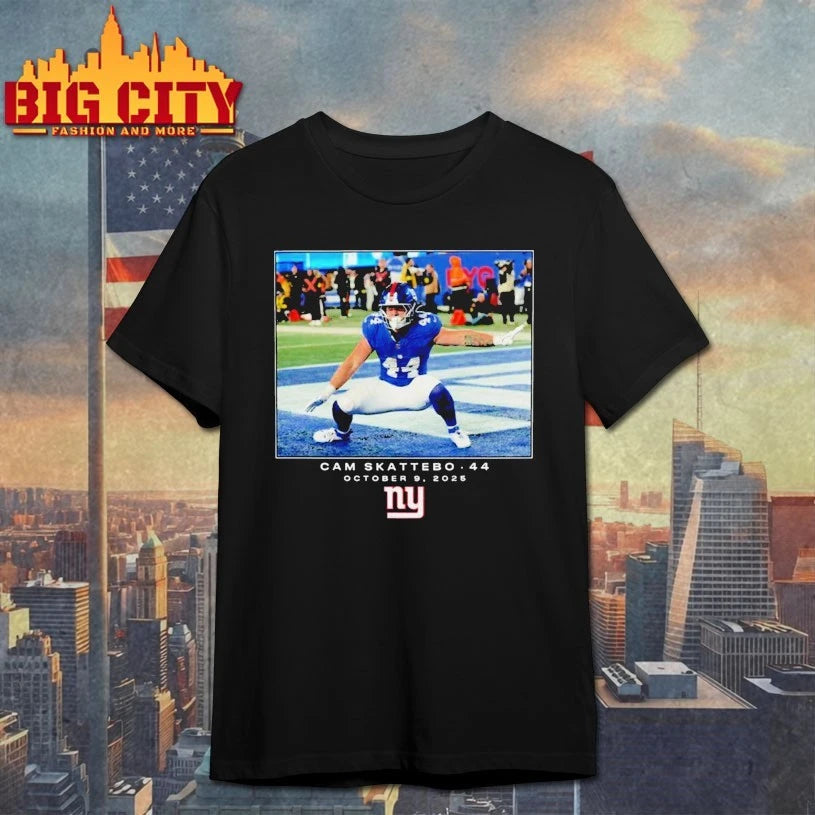 NY Giants Cam Skattebo 44 October 9 2025 Shirt
