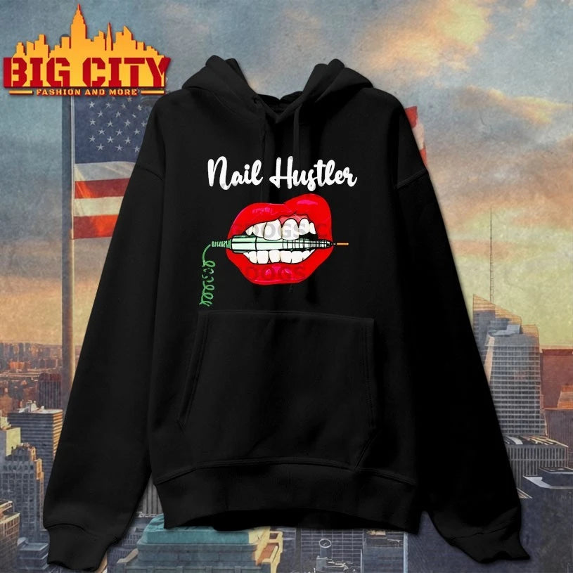 Nail Hustler Lips pink shirt