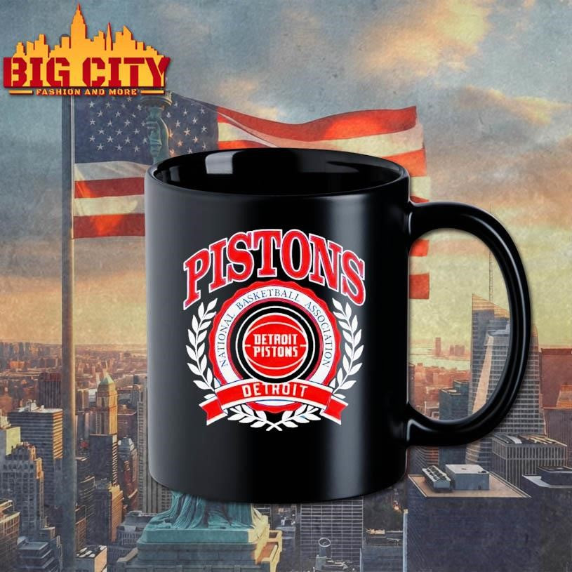 Naional Basketball Association Detroit Pistons Crest Logo Shirt