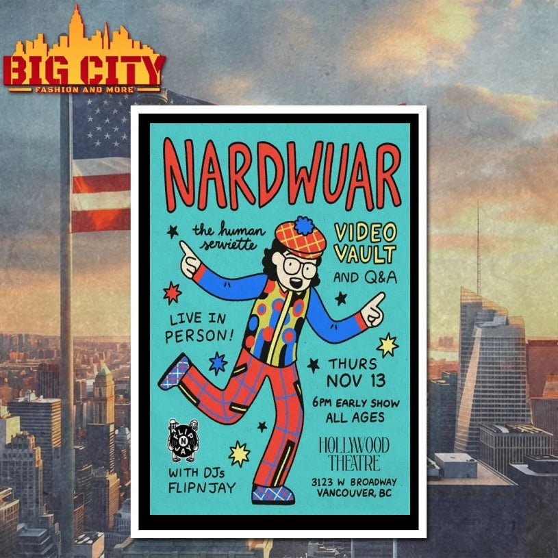 Nardwuar Hollywood Theatre In Vancouver BC November 13 2025 Poster Shirt