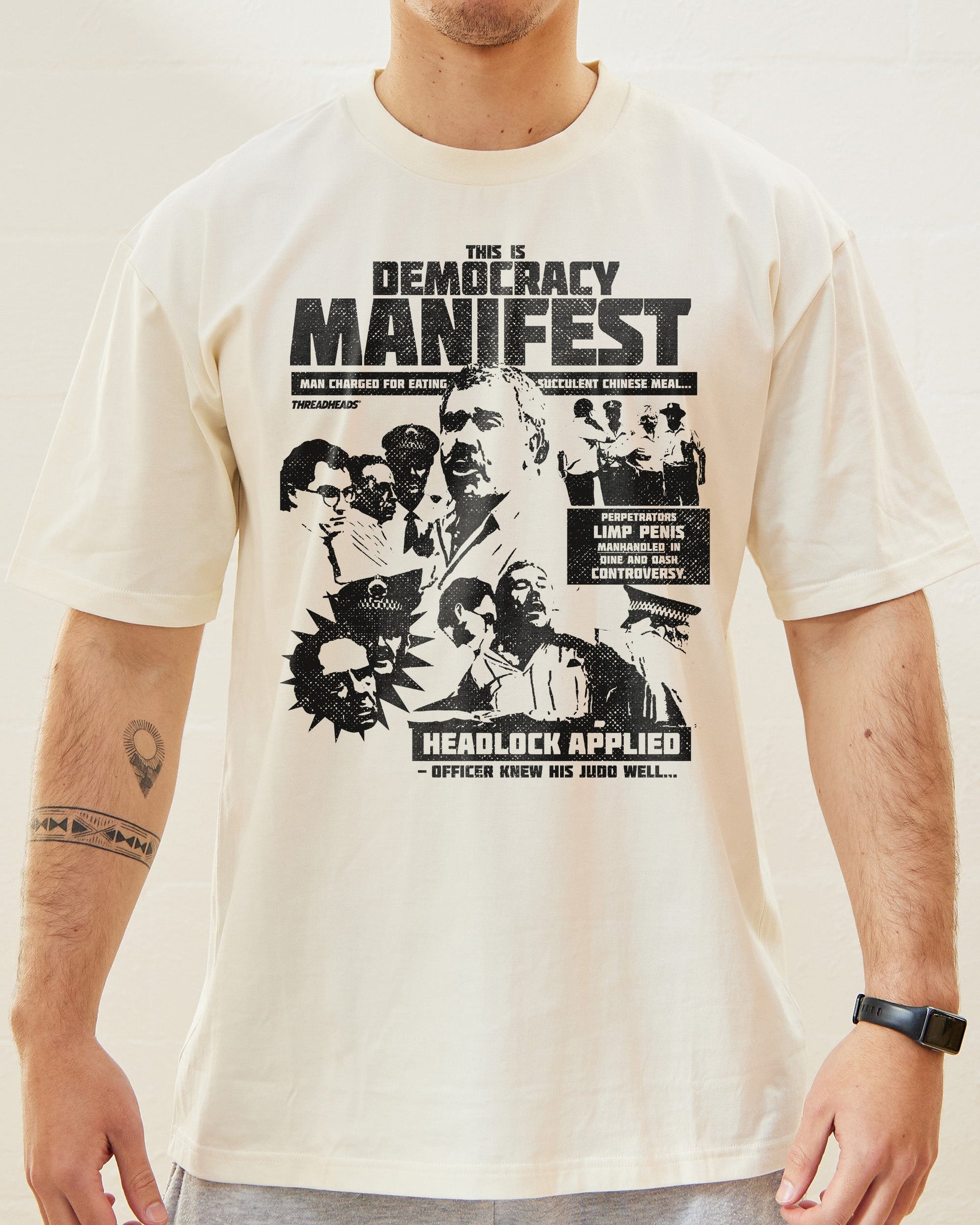Democracy Manifest: Tabloid Edition T-Shirt