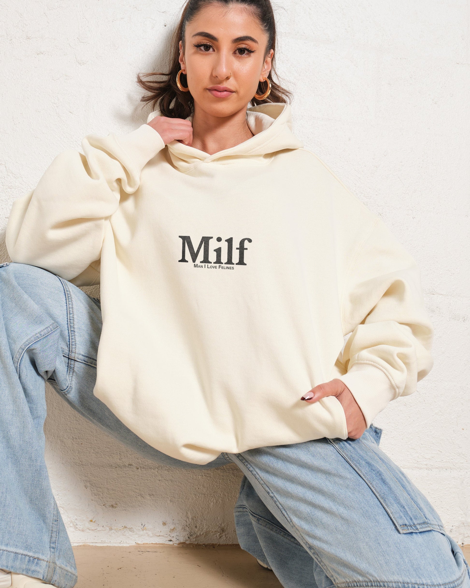 Man I Love Felines Front and Back Hoodie