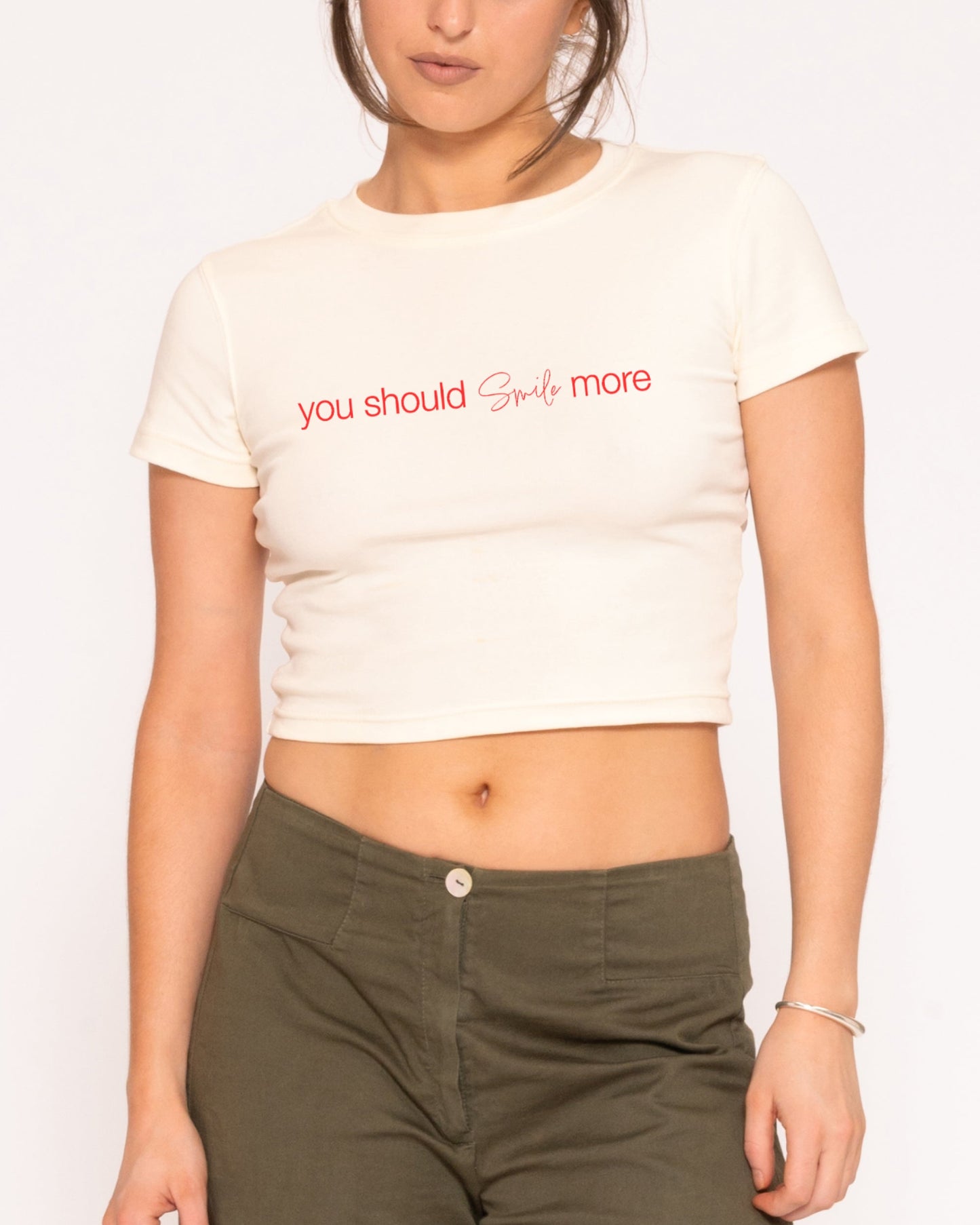 You Should Smile More Baby Tee