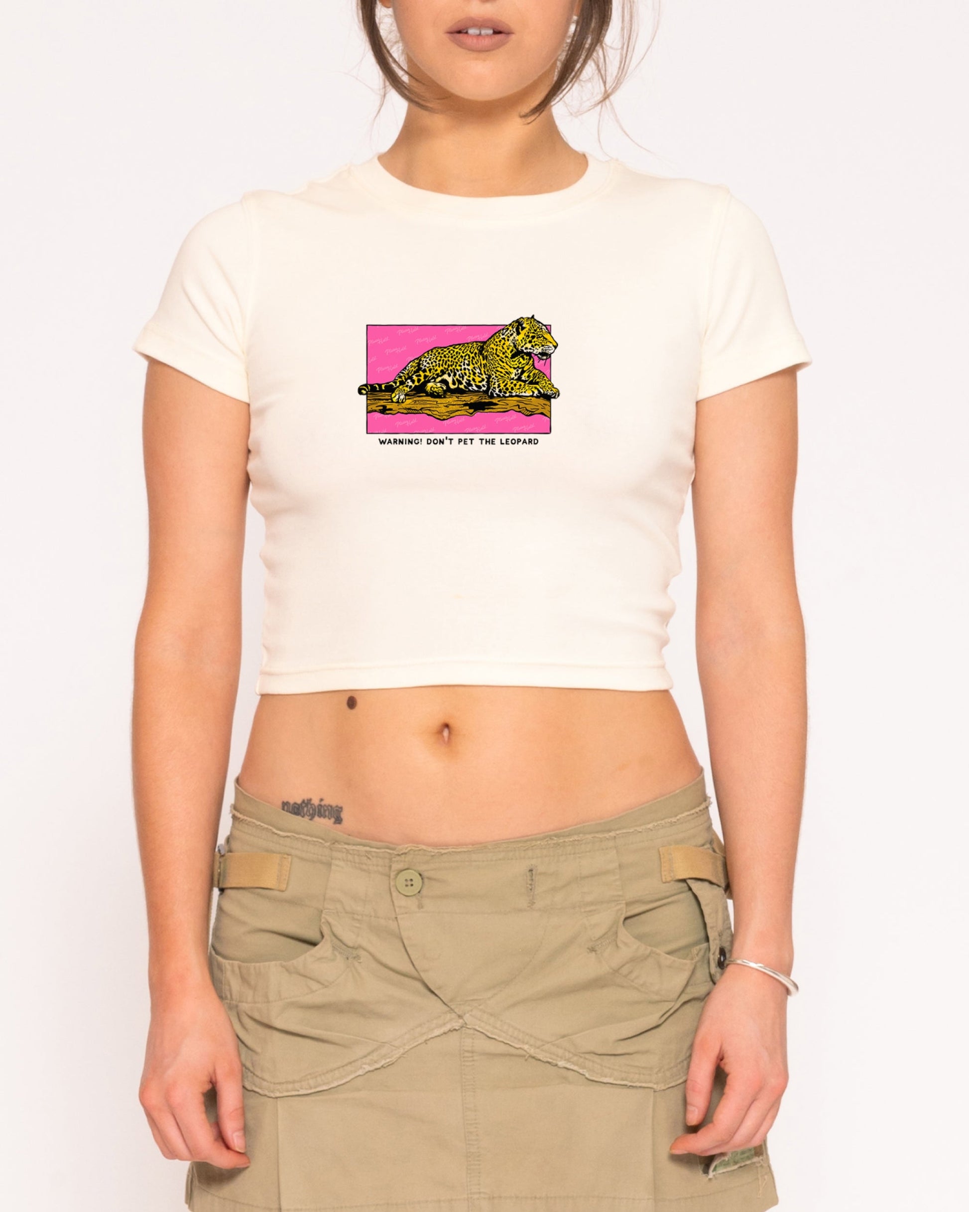 Warning! Don't Pet The Leopard Baby Tee