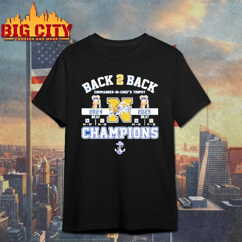Navy Midshipmen Back To Back Champions Commander In Chief’s Trophy shirt