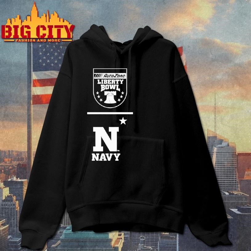 Navy Midshipmen Football Autozone Liberty Bowl Shirt