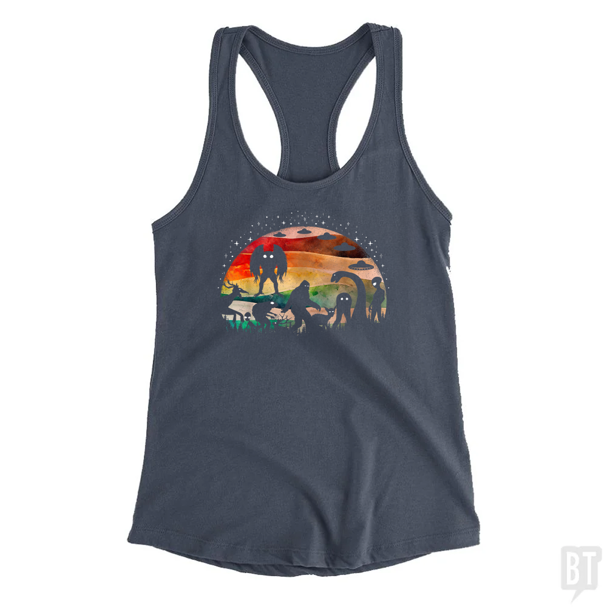 Cryptid Funny Bigfoot Tank Top