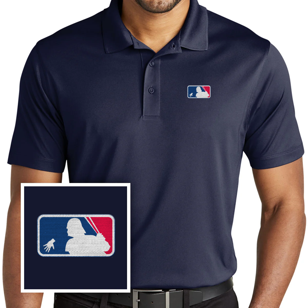 Funny Baseball Polo Shirt