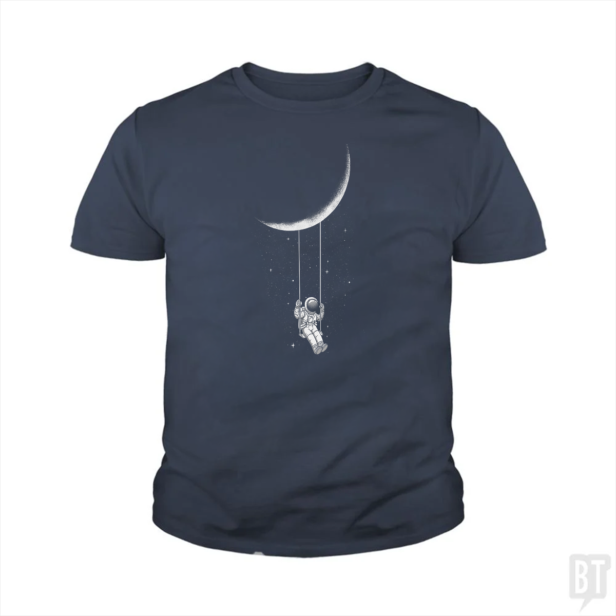 Astronaut on Moon Swing Kids Shirt