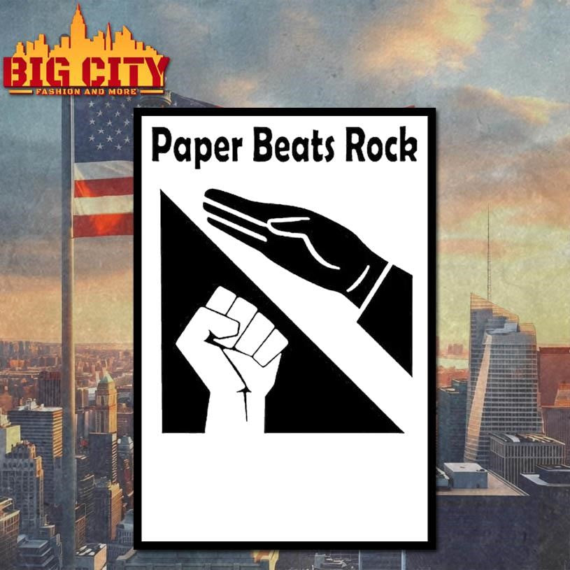 Nazi Salute Paper Beats Rock Shirt