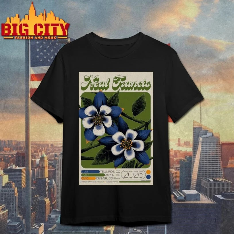 Neal Francis January 8-9-10 2026 Colorado Tour Poster Shirt