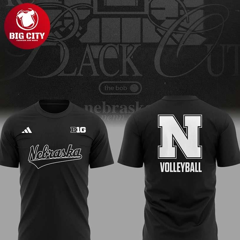 Nebraska Cornhuskers Black Out 2025 Two Sided Shirt