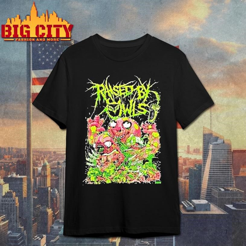 Neon Gore Monster Brutal Horror Art Metal Band Style Circle Shirt