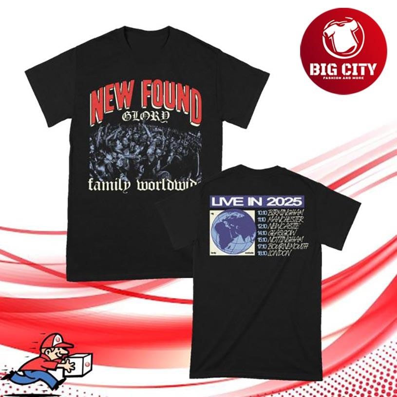 New Found Glory Stuff Family Tour 2025 Two Sided Shirt