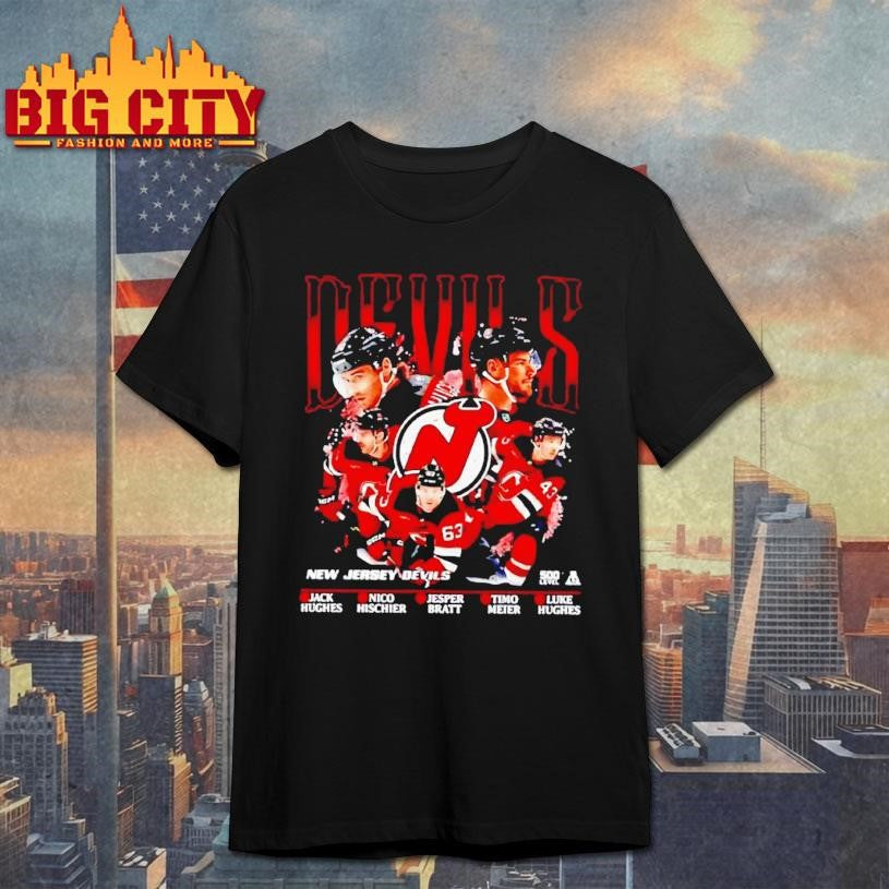 New Jersey Devils Hockey 5 Stars Jack Nico Jesper Timo Luke NHL Shirt