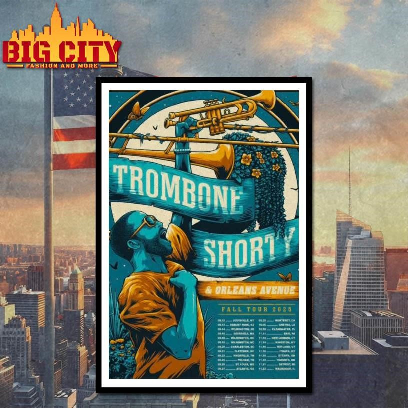 New Trombone Shorty Fall Tour 2025 Poster Shirt
