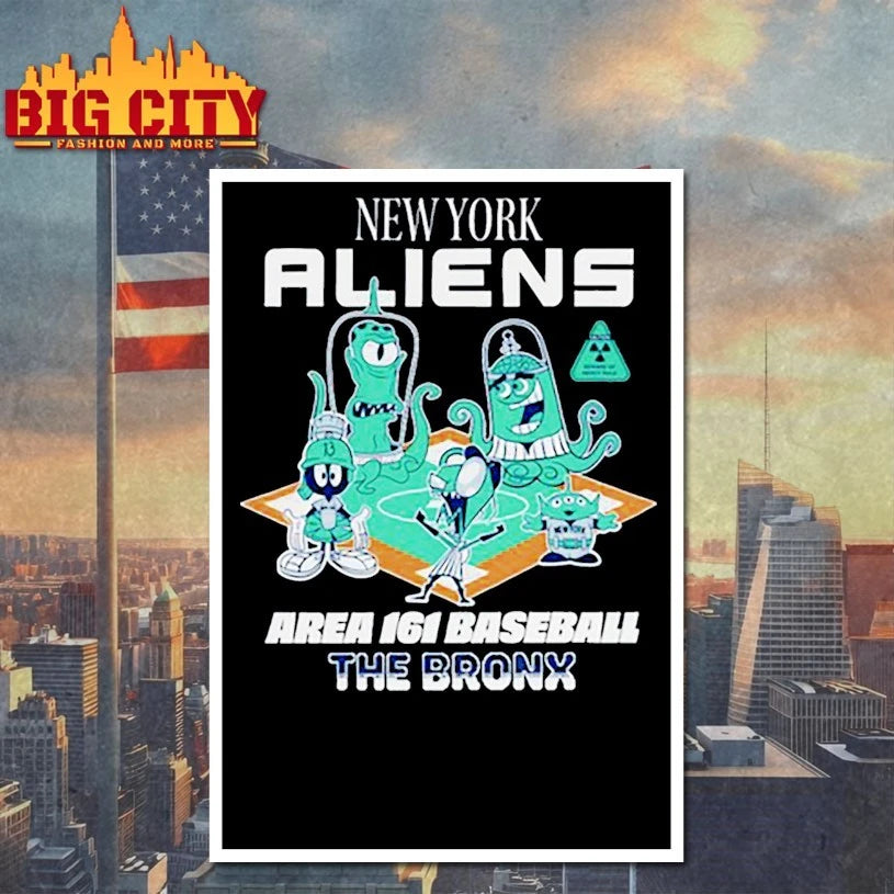 New York Aliens Area 161 baseball the Bronx shirt