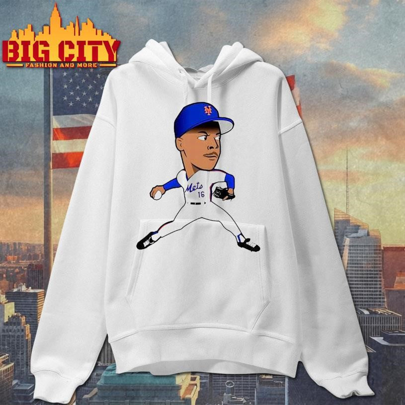 New York Mets #16 Baseball Player Caricature Cartoon Shirt